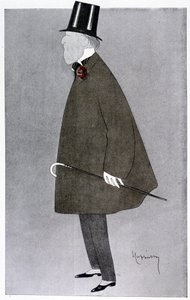 Comic portrait of Jacques Doucet in Fantasio by Leonetto Cappiello