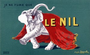 I Only Smoke the Nile (Cigarette Advertising Poster) by Leonetto Cappiello