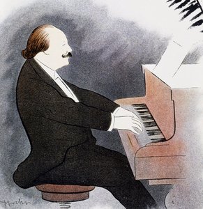 Jules Massenet at the piano