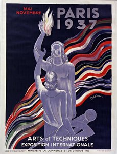 Poster of the 1937 International Exhibition in Paris