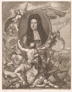 Portrait of Eugene of Savoy Carried by Allegorical Figures