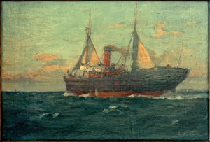 Steamer with Auxiliary Sails