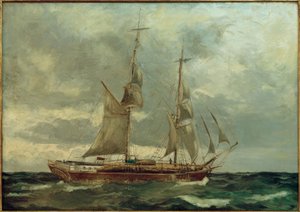 Schooner Brig by Leonhard Sandrock