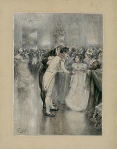 Natasha at Her First Ball. Illustration for the Novel War and Peace by Leo Tolstoy, 1893 by Leonid Osipovich Pasternak