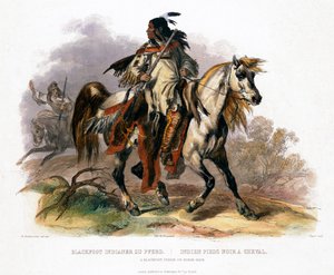 A Blackfoot Indian on Horseback