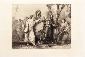 Flight into Egypt by Leopold Flameng