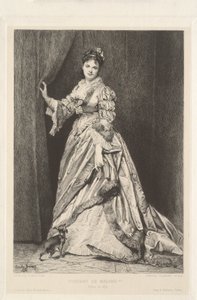 Portrait of Madame *** by Leopold Flameng