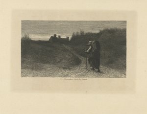 Walker in a Dune Landscape