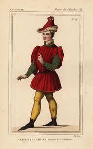Tanneguy IV du Chatel, Viscount de la Belliere, Grand Master of Hotel of Francis II, Duke of Brittany by Leopold Massard