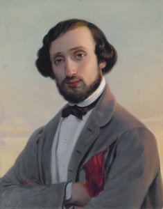 Portrait of Ludwig August Frankl von Hochwart (1810-1894) by Leopold Pollak
