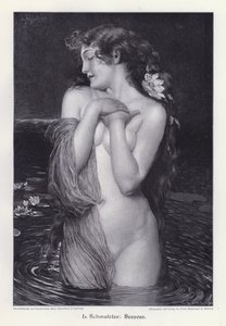 Water Lily (engraving) by Leopold Schmutzler