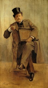 Portrait of Georges Courteline by Leopold Stevens
