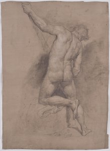 Male Nude from the Back by Leopold Till