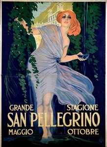 Advertising Poster for San Pellegrino Spa City, Italy by Leopoldo Metlicovitz