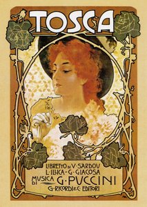 Opera Tosca by Giacomo Puccini by Leopoldo Metlicovitz