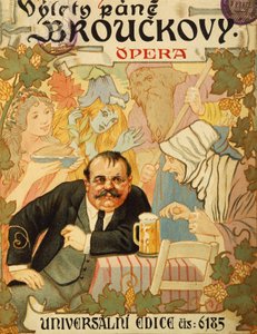 Title page of Vylety pane Brouckovy by Leos Janacek by Leos Janacek