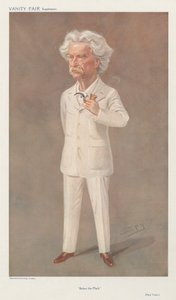 Below the Mark, Mark Twain by Leslie Matthew Spy Ward