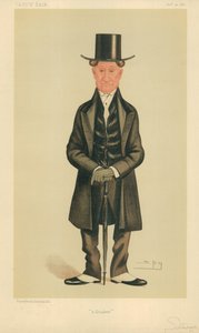 Mr E Sturge, A Quaker, 20 November 1886, Vanity Fair Cartoon by Leslie Matthew Ward