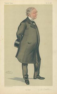 Mr Erasmus Wilson, The Obelisk, Vanity Fair cartoon by Leslie Matthew Ward