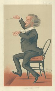 Richard Wagner, Music of the Future, Vanity Fair Cartoon by Leslie Matthew Ward