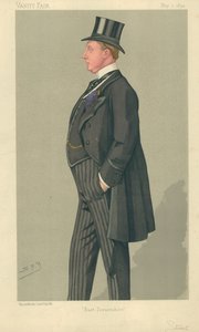 The Hon Humphrey Sturt, East Dorsetshire, 7 May 1892, Vanity Fair cartoon by Leslie Matthew Ward