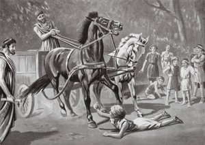 Alcibiades defying the Teamster by Leslie Mosley