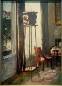 Interior (Interior Scene with Reading Woman) by Lesser Ury