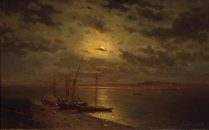 Moonlit Night, 1870s by Lev Lyvovich Kamenev