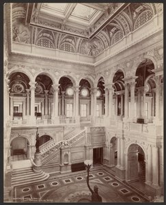 Congressional Library: Grand Stair Hall by Levin C. Hardy