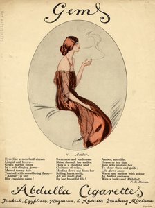Abdulla Cigarettes, 1920s by Lewis Baumer