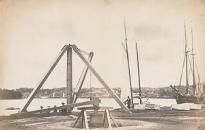 Construction of Washington Aqueduct by Lewis Emory Walker