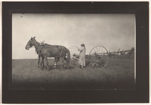 Farm Scene, Massachusetts by Lewis W. Hine