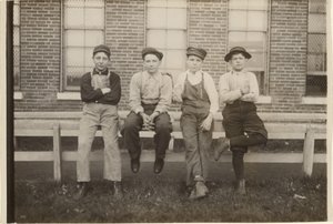 Group of Boys Who Work at the Brown Shoe Factory, Moberly, Missouri