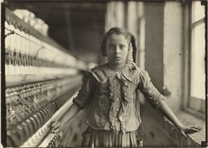 Ten-Year-Old Spinner in N. Carolina Cotton Mill