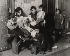 An Italian home near Hull House, Chicago, 1910 by Lewis Wickes Hine
