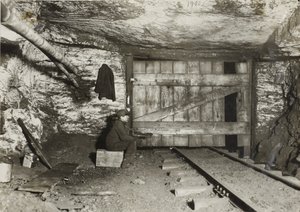Boy Waiting for Coal to Come Through by Lewis Wickes Hine