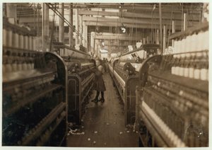 Child Spinner in Mollahan Cotton Mills, Newberry, South Carolina, 1908 by Lewis Wickes Hine