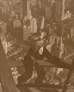 Climbing up the Beams on the Empire State - 100 Stories Up