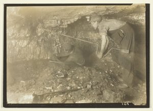 Drilling For A Shot: Old-Fashioned Way Of Mining Coal by Lewis Wickes Hine