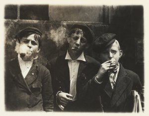 Newsies at Skeeter Branch, St. Louis, Missouri, 11:00 a.m. by Lewis Wickes Hine