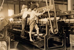 Spindle Boys in Georgia Cotton Mill by Lewis Wickes Hine