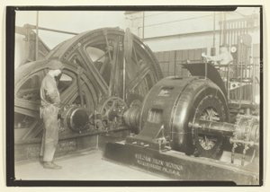 The Mines Today By Cables. This Is The Power Room Of A Pennsylvania Coal Mine