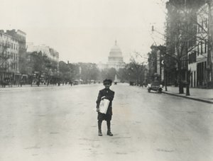 Title from caption on object: "Read All About It!" by Lewis Wickes Hine