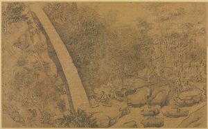 Dwelling in the Longmian Sleeping Dragon Mountains by Li Gonglin