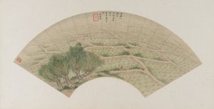 Rice paddies with Herons, Qing dynasty, 1741