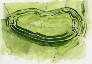 Remains of Maiden Castle by Liam Wales