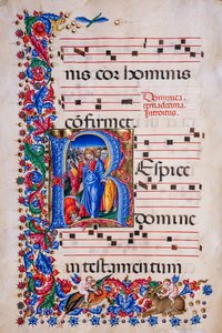 Piccolomini Library: choir book, cod. 24.9, ff. 67v with the 