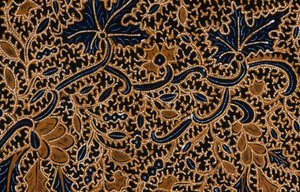 Batik with traditional floral design, Surakarta, Java, Indonesia (detail) by Unbekannt Unbekannt