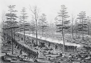 Battle of Stone River or the Battle of Murfreesboro, December 31 by Unbekannt Unbekannt