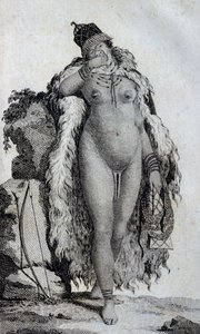 Ethnic woman Khoikhoi (Hottentots), from Travels of Le Vaillant into the interior parts of Africa by way of the Cape of Good Hope, in the years 1783 by Unbekannt Unbekannt